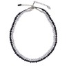 Set of 2 Yin and Yang Chains Faceted 42 cm