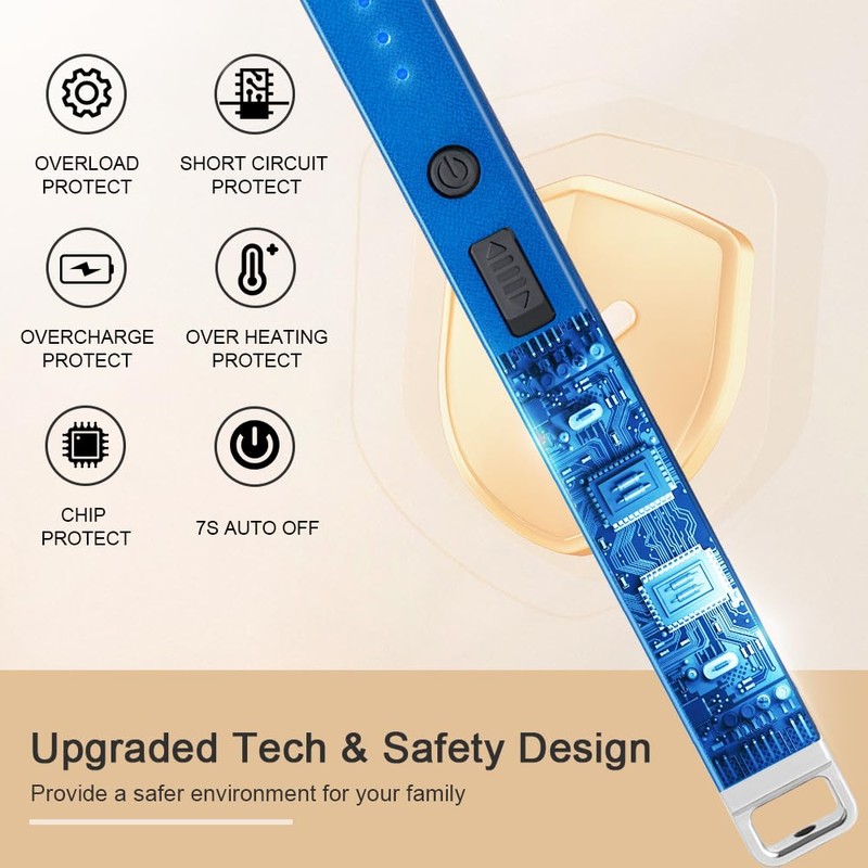 SUPRUS Electric Arc Lighter Windproof Flameless Lighter Rechargeable USB Lighter