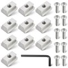 RED WOLF Thread 3/8"-16 T-Slot Nut Button Socket Cap Screw
