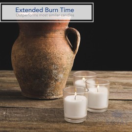 Royal Imports Unscented Clear Glass Votive Candles, Long 12 Hour Burn Time, for Home, Spa, Wedding, Birthday, Holiday, Restaurant, Party, Birthday, 36 Pack