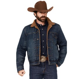 Blue Ranchwear Men's Clay Sherpa Lined Denim Jacket - BRFA24O11-IND Medium