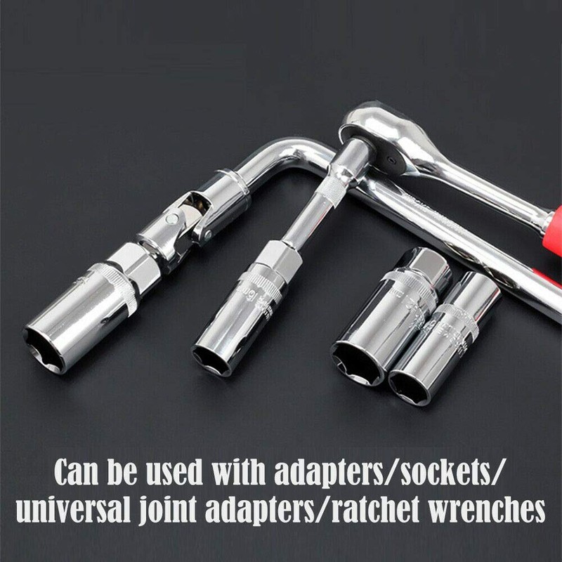 Deep Socket Vogueing Tool 2Pcs 65MM Long Spark Plug Socket