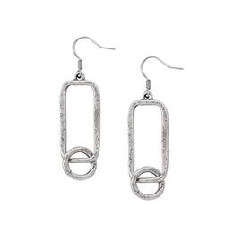 DANFORTH “Road Trip” Wire Earrings for Women, Bold Open-Style Boho Dangle Earrings Exuding Effortless Elegance for the Adventurous Spirit, Made in the USA with Pewter & Surgical Steel, 1 5/8”
