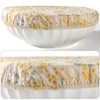 Reusable Bowl Covers for Bread Proofing Baking Embroidered Dandelion Linen