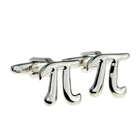 KTRolster Pi Maths Symbol Cufflinks Presented in a Cufflink Box