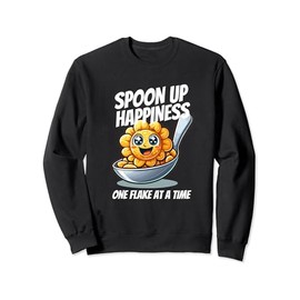 Happy Cereal Lovers Like Hearty Cornflakes Breakfast Sweatshirt