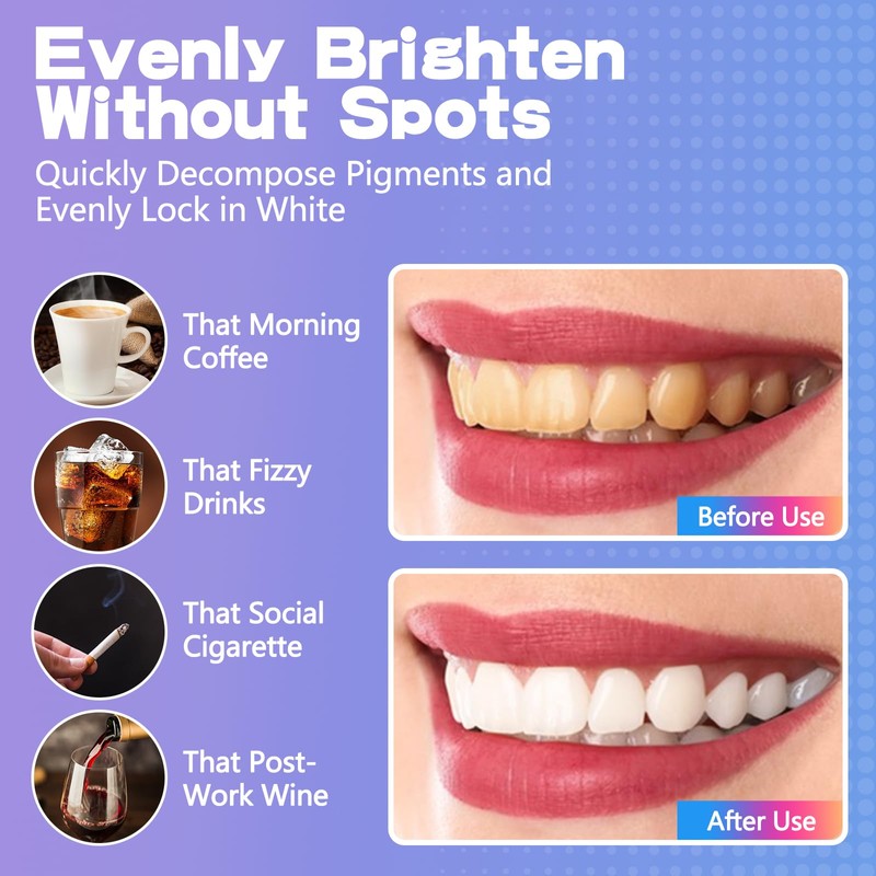 Teeth Whitening Strips, Whitening Teeth Set with 28 Sensitive Dry