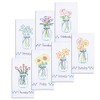 Jack Dempsey Needle Art Mason Jar Bouquets Embroidery Towels, Cotton,