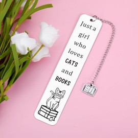 Cat Lover Gifts for Women, Cute Bookmarks for Women Girls, Funny Cat Gifts for Friends Coworkers, Birthday Gifts for Cat Lovers, Reading Accessories for Book Lovers, Bookish Gifts for Book Club