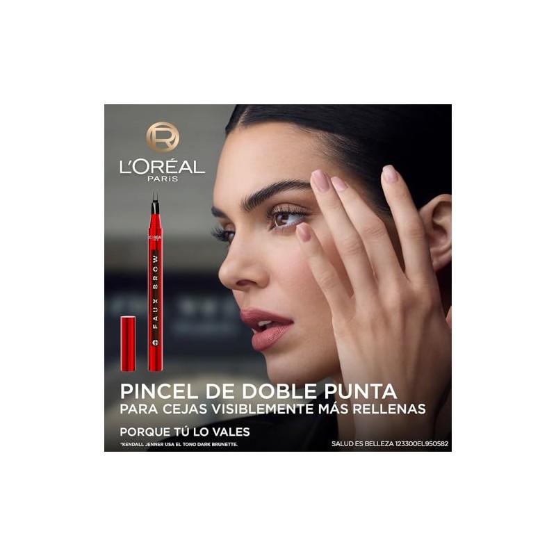 LOréal Paris Faux Brow Delineador de Cejas, Efecto 3D, Resistente