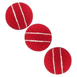 Kosma Pack of 3 Cricket Training and Practice Balls | Tennis Cricket Ball- Red