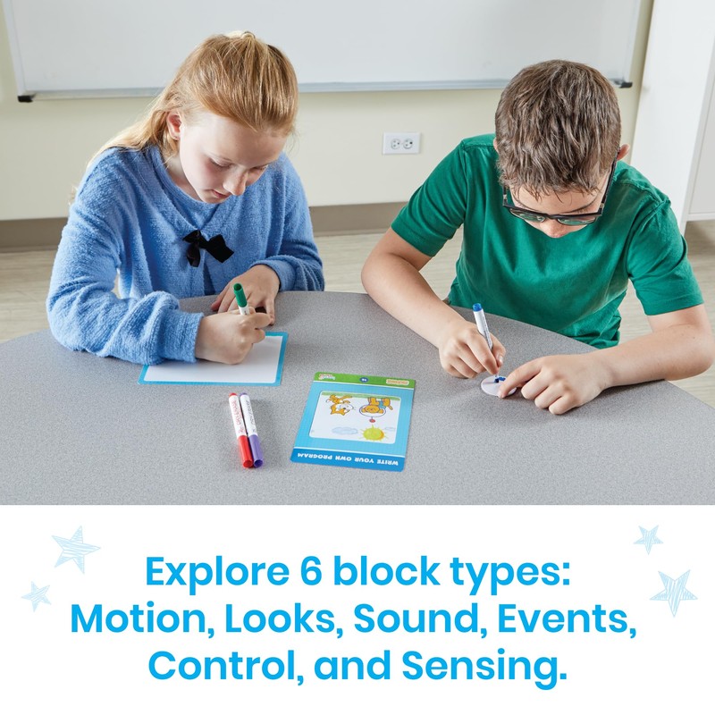 hand2mind Scratch Block-Based Coding Student Activity, Learn to Code, Computer