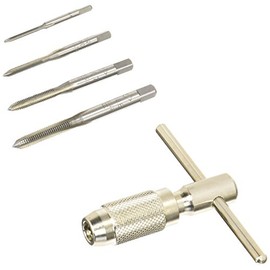 Precision tap Set (m2, m3, m4, m5 taps + T bar Wrench Handle). Made in Japan. ENGINEER tt-03