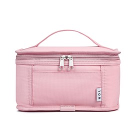 NOL Natural Organic Lifestyle Small Lunch Bag Mini Lunch Box Insulated Lunch Bag for Men/Women Leakproof Cooler Tote Bag Lightweight Nylon Waterproof Lunch Box For Work, Pink