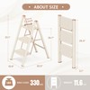 GameGem 3 Step Ladder Folding Step Stool with Wide Anti-Slip