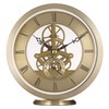 Acctim Millendon 37028 Round Skeleton Mantel Clock in Gold