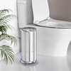 Toilet Paper Holder Stand, Freestanding Bathroom Tissue Organizer, Minimalistic Storage