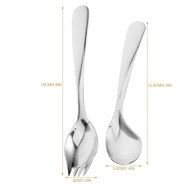 Healvian Adaptive Utensils Set Curved Utensil Angled Spoon and Fork