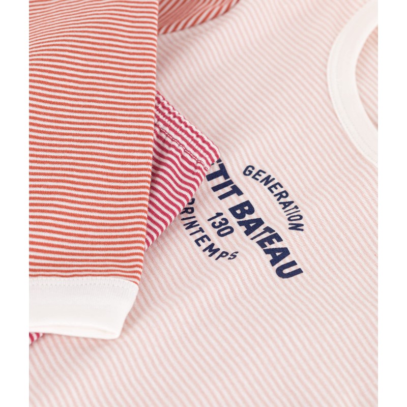 Petit Bateau Unisex Children's Pyjamas, Pink Saline / Multicoloured