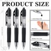 Sayglossy 48 Pack Mini Ballpoint Pens Small Pocket 1.0mm Black