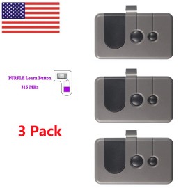 For Sears Craftsman 3-Button Garage Door Remote Control 139.53753 373ML 315MHz - 1 PCS Remotes