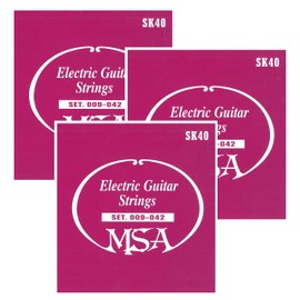 SK40-009-042 Guitar Strings for Electric Guitar Steel Strings Set of 3