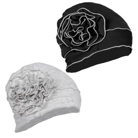 SSKHE Kemo Şapkalar, Rahat Kanser Şapkaları Kadın, Şık Kanser Şapkaları Kadın Siyah, siyah, One Size