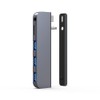 Qwiizlab Adaptador USB C Hub 5 en 1, puerto de