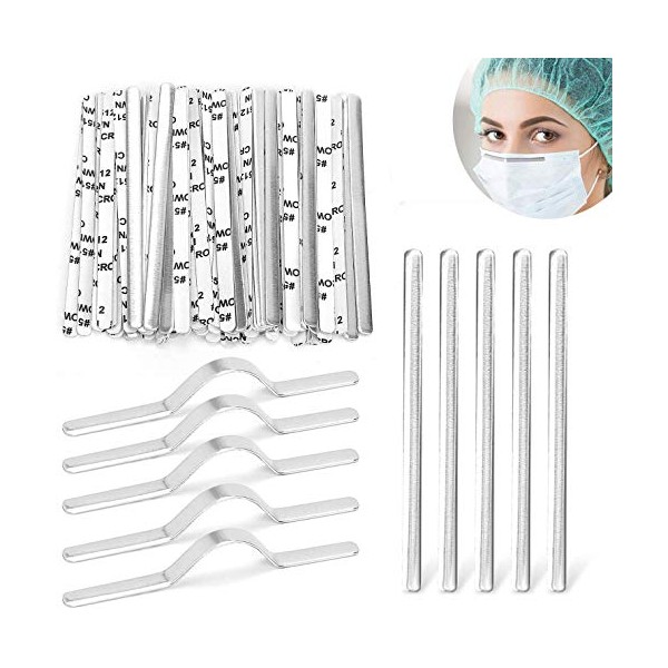 200PCS Aluminum Strips Nose Wire,Nose Bridge for Mask, 90MM Metal