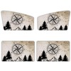 HUISEFOR Campsites Car Side Window Shades 4 Pack UV Rays