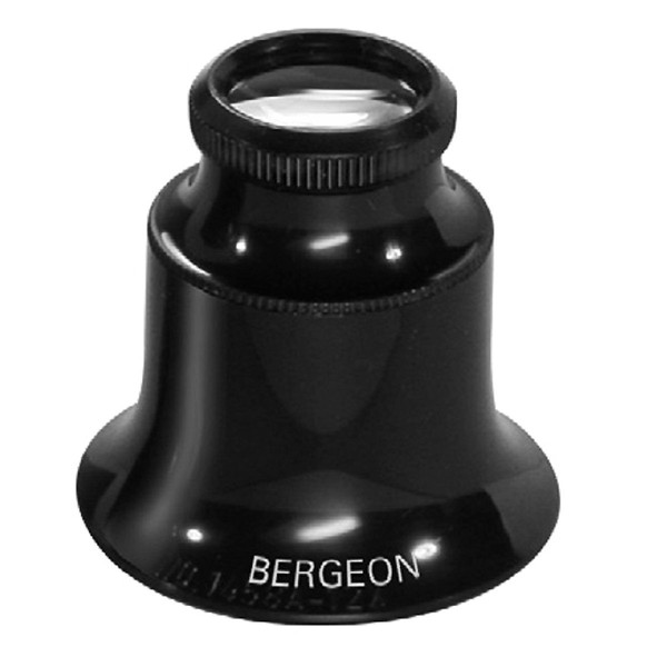 BERGEON Double Lens 12x Magnification Eyeglass - HE1458A, 12X Magnification,