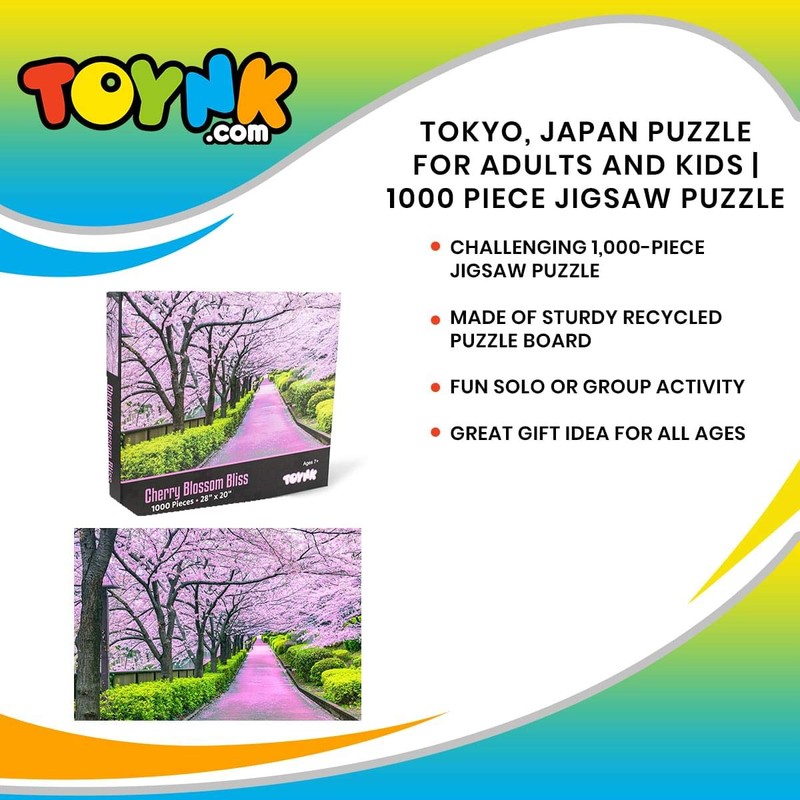 Cherry Blossom Bliss Tokyo Japan Puzzle | 1000 Piece Jigsaw