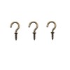 IDEALSV Small Bronze Ceiling Hooks - 5/8'' Screw-in Lights &