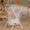 Trash Bag Holder Metal Garbage Bag Holder Portable Outdoor Leaf