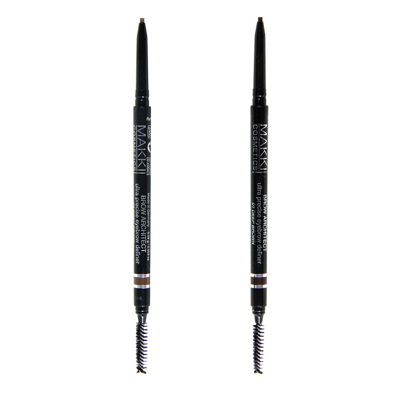 Makki 's Brow-Architect Eyebrow Definer Pencil with Brush 02 Grey