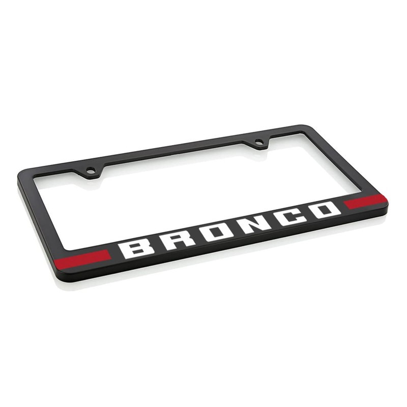 Ford Bronco UV Printed License Plate Frame - Red