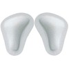2 Pairs Orthopaedic Metatarsal Pads White Leather T-Shape Splayfoot Pads,
