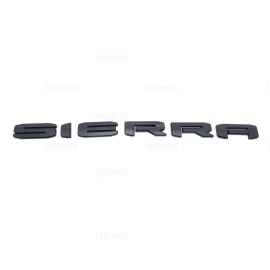 GMC 2019 - 2025 Matte BLACK GMC SIERRA LETTER Replacement EMBLEM 1500 2500HD 3500HD
