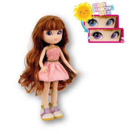 Unique Eyes Sun Lover Doll with Eyes that Follow Your Look and Colour Under the Sun, Sophia Fashion Doll, for Girls from 3 Years, Multi-Colour, MYM07200 Giochi Preziosi