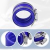 X AUTOHAUX 45mm ID Blue Carburetor Adapter Intake Pipe Boot