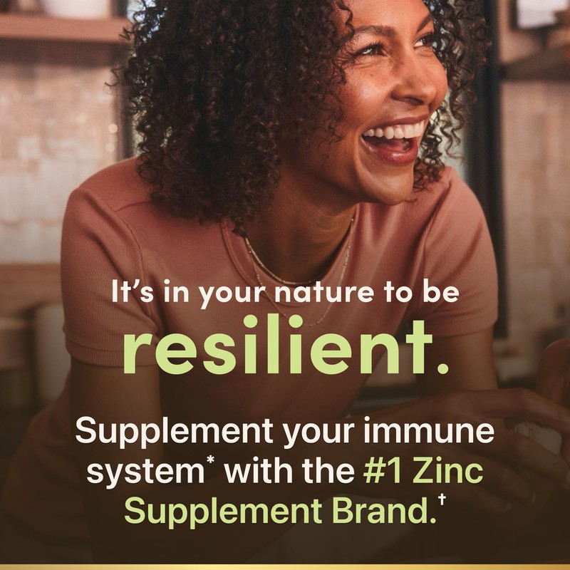 Nature's Bounty Zinc 50mg, Immune Support & Antioxidant Supplement, Promotes