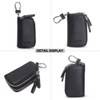 CONTACTS Estuche de cuero para llaves de coche con doble