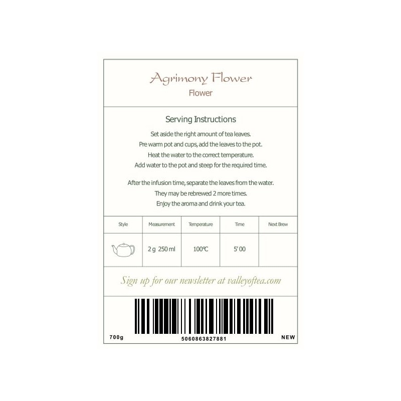Odermennig Tea Organic Herb Agrimony - Aigremoine Eurpatoire Odermennig Herb