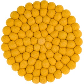 myfelt Klara Felt Ball Trivet Round Diameter 20 cm