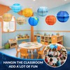 Space Paper Lanterns 8PCS 12 Inch Hanging Planets Lantern Space