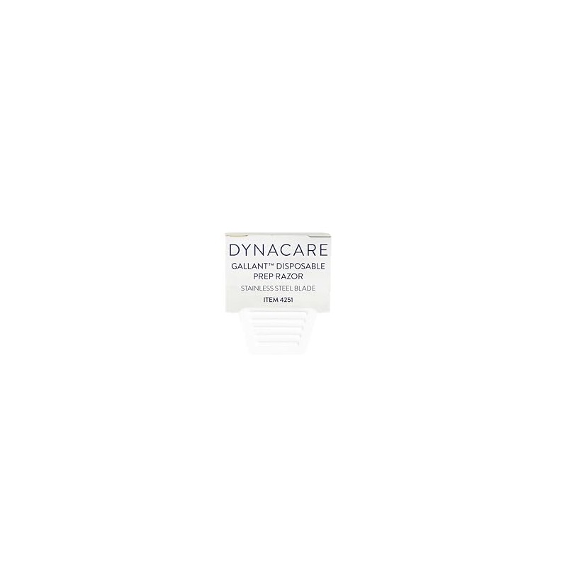 Disposable Gallant Prep Razor, Individually Foil-Packed, 50/bx