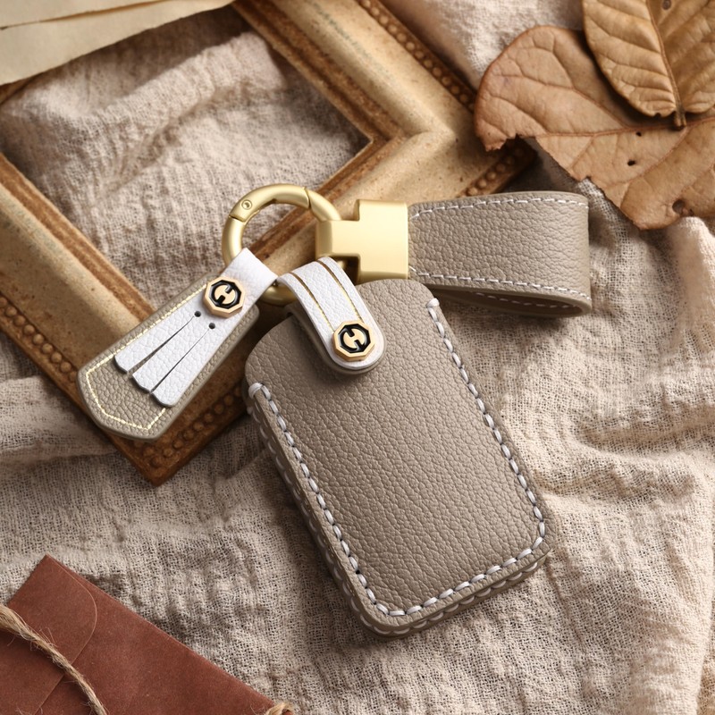 Smasol Genuine Leather Key Case, Key Cover, Key Shell, Smart