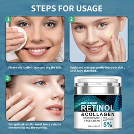 50 ml de cremas antienvejecimiento con retinol y colágeno - cremas de día y de noche (2)