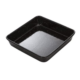 MASTERPRO MPVITHB13 Roasting Pan, Carbon Steel/Vitreous Enamel/Black