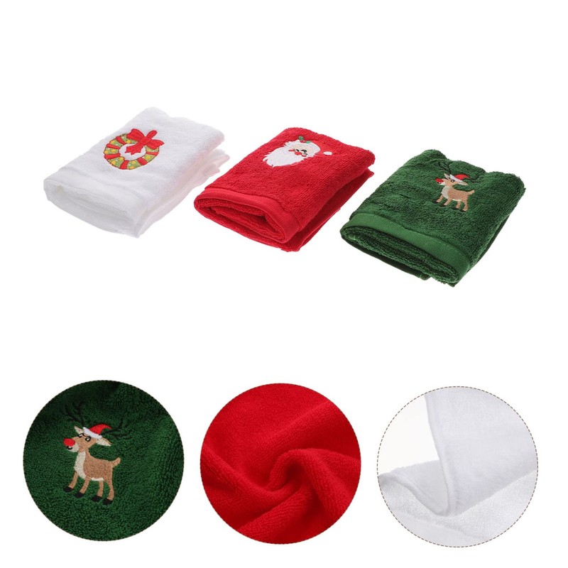 Mikinona Soft Spa Towel Set Christmas Design 6pcs Cotton Face